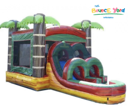 Tropical Bounce House Combo- Wet or Dry Slide