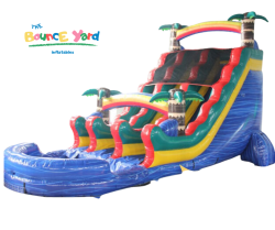 20ft Double Lane Paradise Slide Wet or Dry
